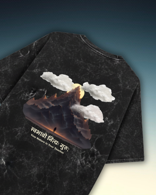 Ascend Oversized Acid Wash Tee